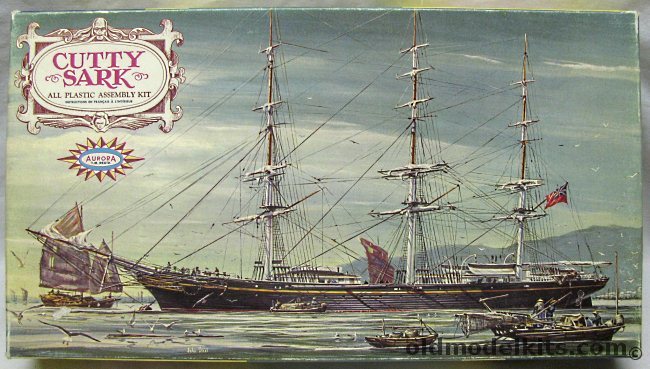 Aurora 1/260 Cutty Sark Clipper Ship Bagged, 432 plastic model kit